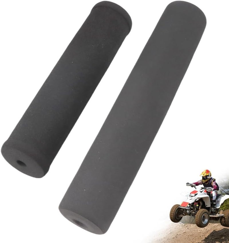 TWZKXC Crossbar Handlebar Pad, 2 Pack Handlebar Protector Round Foam Motorcycle Pad Dirt Bike Handlebar Protector for ATV Motocross Bike, Bar High-Density Foam Pad for Motorcycle, Black(7.87" and 9.84") - Image 1
